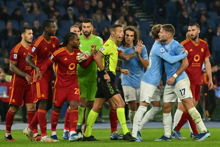 Lazio and Roma played out a niggly goalless draw (Andreas SOLARO)