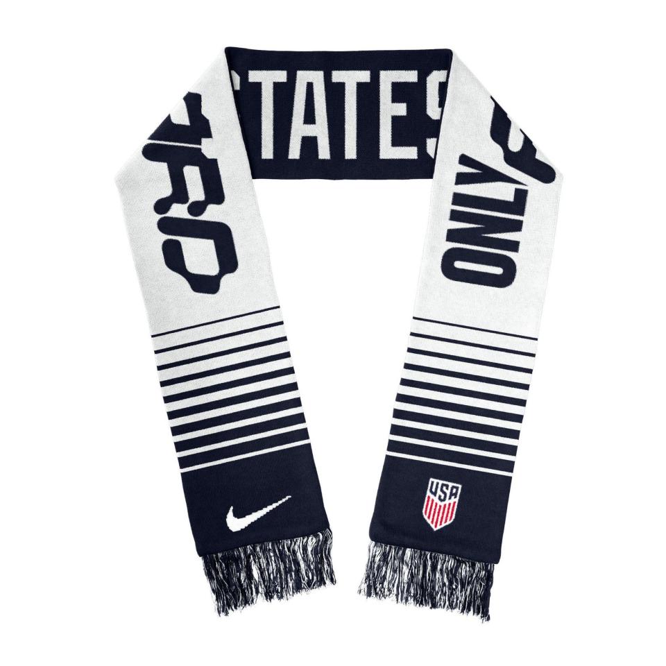 <p><a href="https://go.redirectingat.com?id=74968X1596630&url=https%3A%2F%2Fwww.dickssportinggoods.com%2Fp%2Fnike-usmnt-22-verbiage-scarf-22nikuwssmntvrbgsacm%2F22nikuwssmntvrbgsacm&sref=https%3A%2F%2Fwww.menshealth.com%2Ftechnology-gear%2Fg33313114%2Fbest-gifts-for-sports-fans%2F" rel="nofollow noopener" target="_blank" data-ylk="slk:Shop Now;elm:context_link;itc:0;sec:content-canvas" class="link ">Shop Now</a></p><p>Nike USMNT '22 Verbiage Scarf</p><p>dickssportinggoods.com</p><p>$33.75</p>