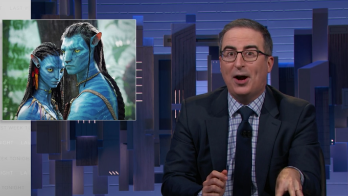 John Oliver mocked the Avatar sequels on his HBO show Last Week Tonight. (HBO)