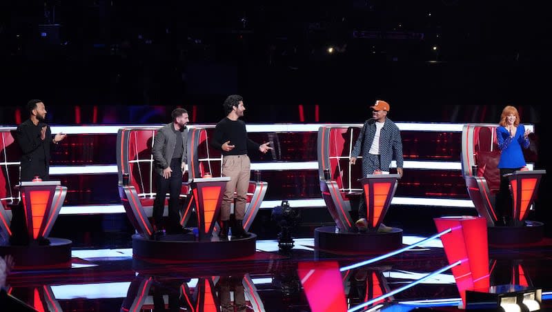 John Legend, Dan + Shay, Chance The Rapper and Reba McEntire on "The Voice."