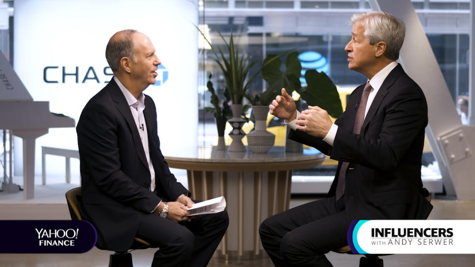 JPMorgan Chase CEO Jamie Dimon appears on Influencers with Andy Serwer.