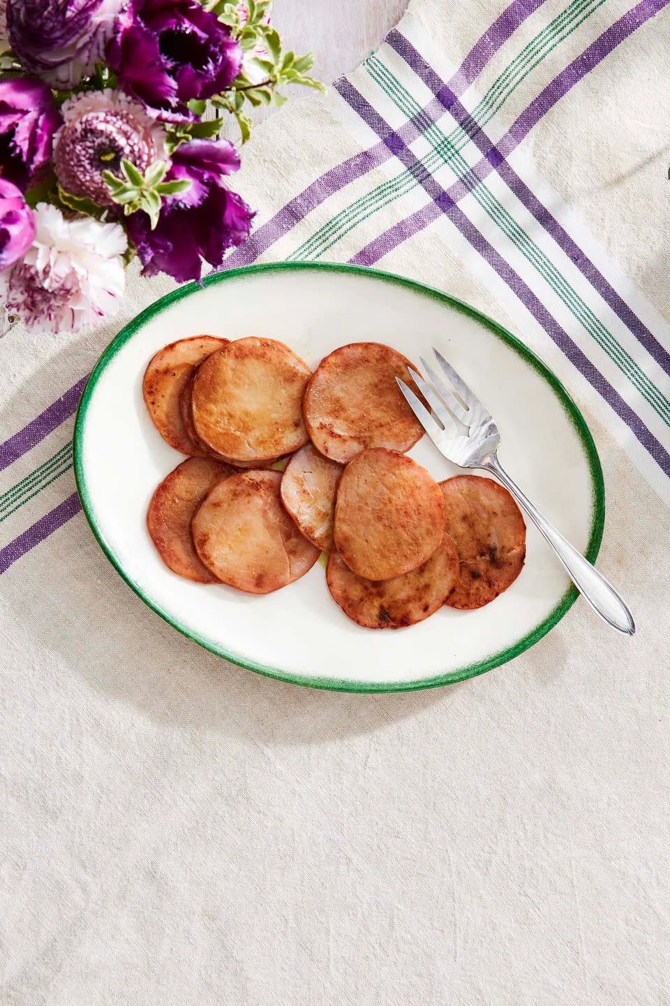 Honey Mustard-Glazed Canadian Bacon