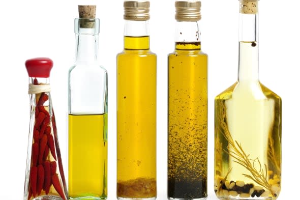 Cooking Oil Collection On White Background