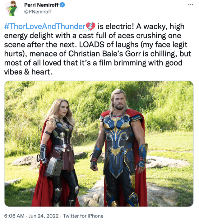 Thor: Love and Thunder' First Reactions Praise Natalie Portman