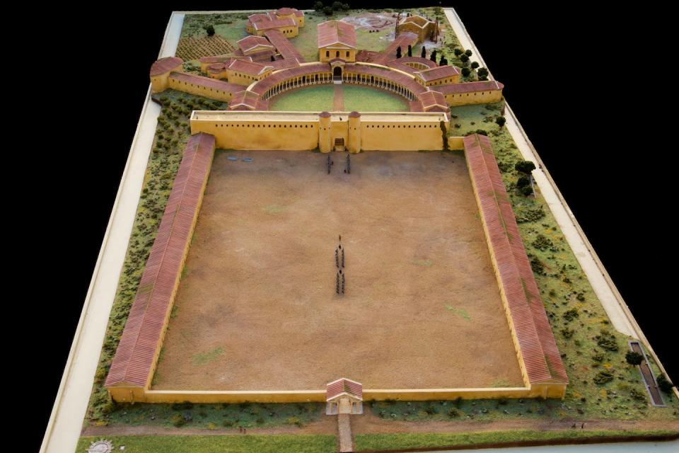 Maqueta del palacio romano de Cercadilla del Museo Diocesano de Córdoba. Fondo fotográfico AAIICC, Author provided