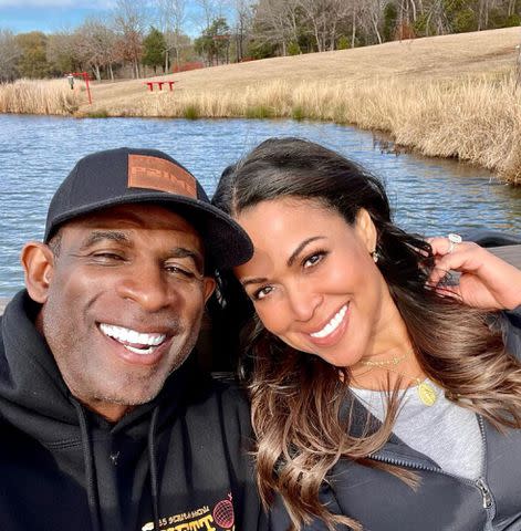 <p>Tracey Edmonds Instagram</p> Deion Sanders and Tracey Edmonds