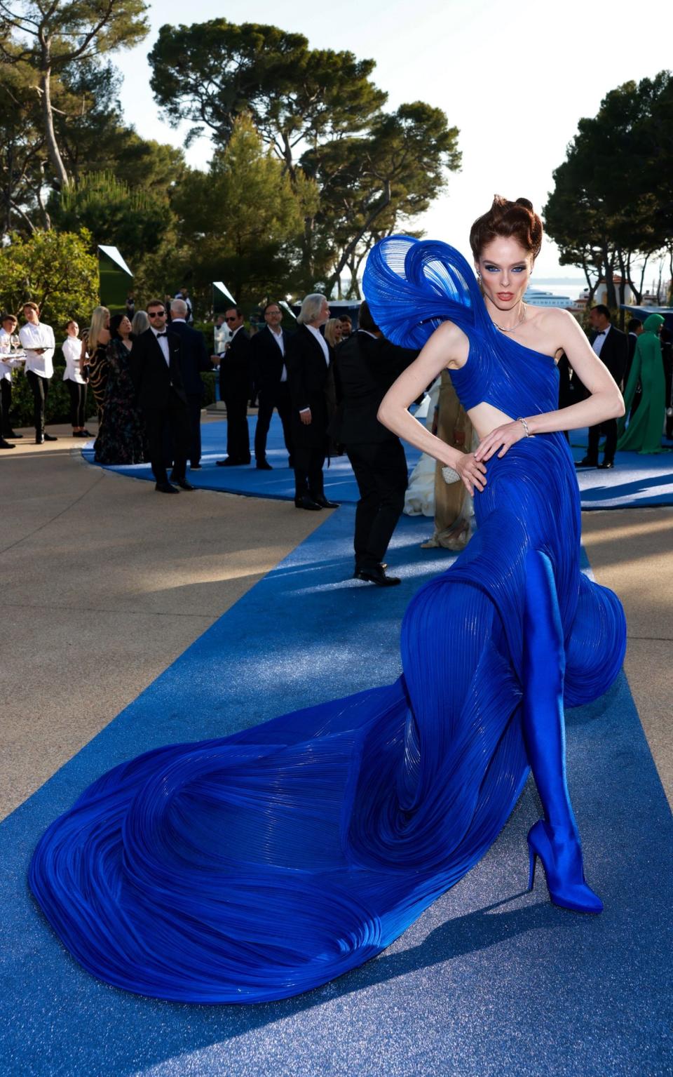 Coco Rocha strikes a pose at the 76th Annual Cannes Film Festival