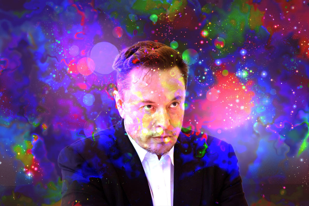 Psychedelic Elon Musk Photo illustration by Salon/Getty Images