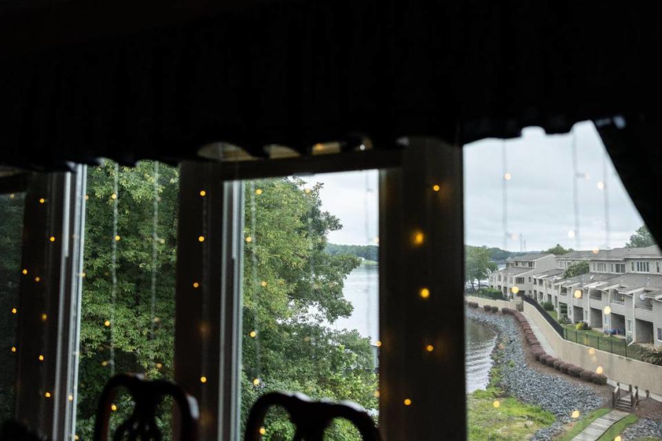 The view from the windows Sherry Loeffler had installed in her townhome in 2019. She says the HOA approved the windows, then ordered her to remove them - at her own expense - after she’d installed them.