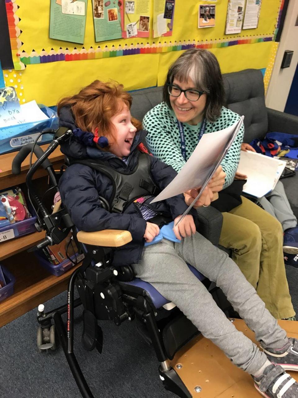 The Washington Legislature is considering pay increases for paraeducators statewide. Life skills paraeducator Libby Chenault is shown here during the 2018-19 school year at Carl Cozier Elementary School in Bellingham. Bellingham School District/Courtesy to The Bellingham Herald