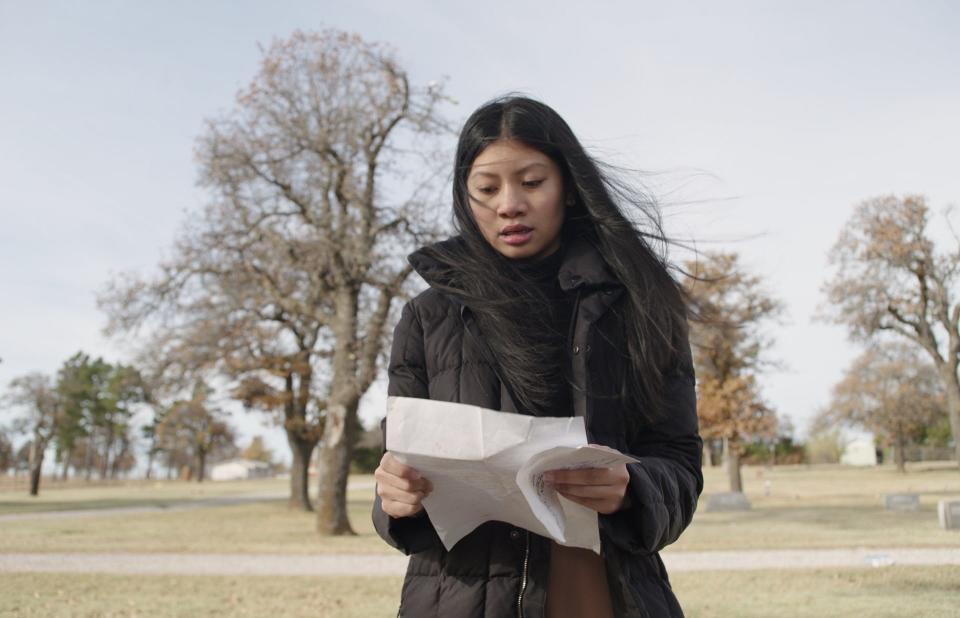 Gabriella David stars in Oklahoma City filmmaker Ella Janes' short film "A Woman and an Envelope."