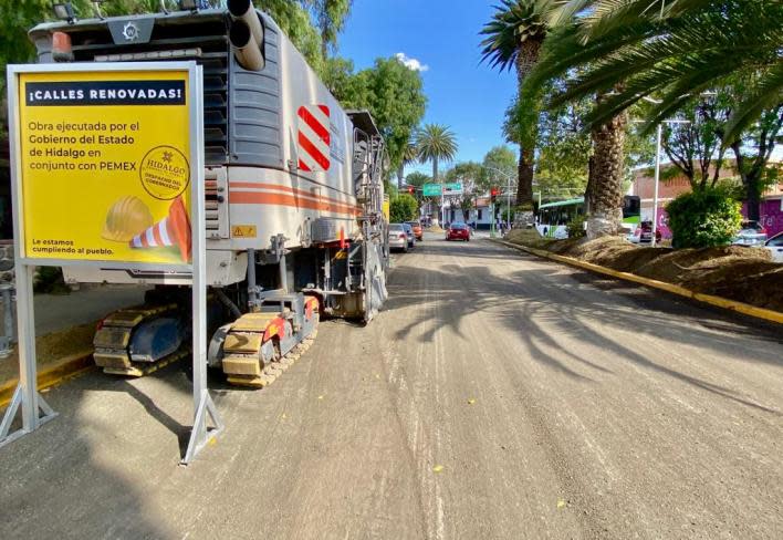 Avanza repavimentación de avenida Revolución en Pachuca | Foto: Luis Soriano