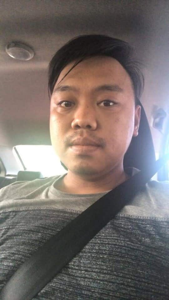 Grab driver Mohd Hanafiee Jaffar (pic) has been missing since Saturday. His car was found locked and empty, with blood stains on the steering wheel, handbrake, front door and mirror. — Picture via Facebook/Yinyin Ayin