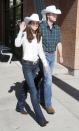 <p>Okay, yes, the cowboy look is totally unexpected (especially for these two) but also totally perfect in every way. The dark blue flare jeans! The white Oxford shirts! The boots! I mean, Will and Kate wore literal <em>cowboy hats</em> during their 2011 trip to Canada. I love it. </p>