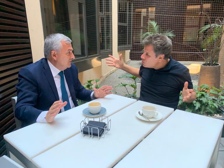 Gerardo Morales y Facundo Manes se reunieron en Barcelona