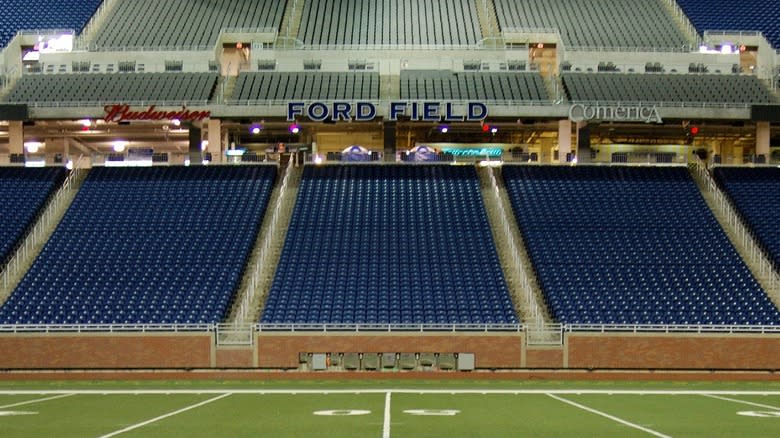 Ford Field empty stadium