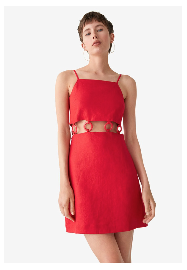 & Other Stories Fitted O-Ring Mini Dress. (PHOTO: Zalora)
