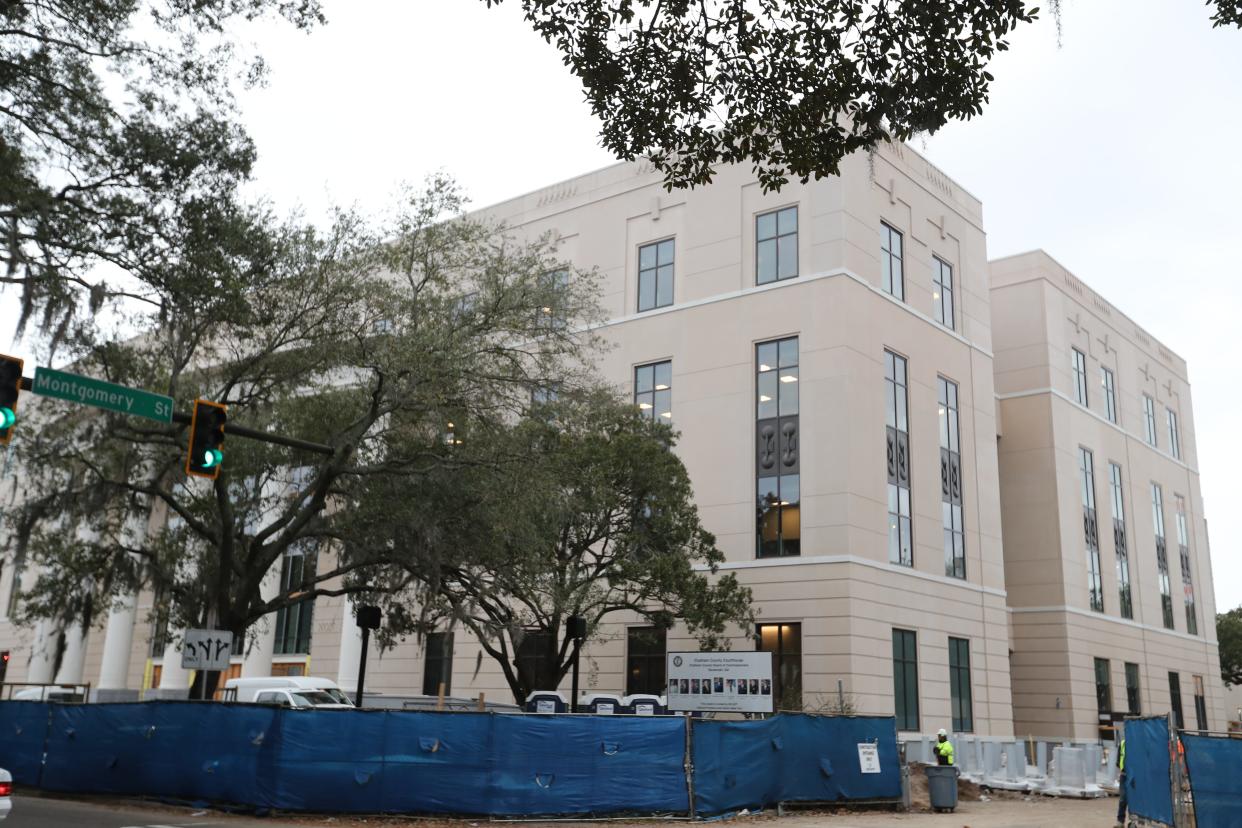 Construction is currently underway on the expansion of the Chatham County Courthouse.