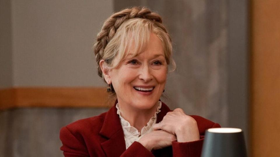 Loretta (Meryl Streep)in “Only Murders in the Building” (Photo by: Patrick Harbron/Hulu)