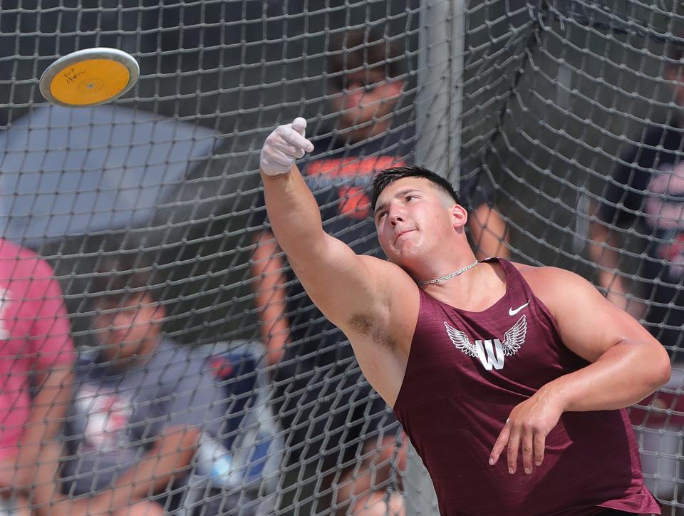 Woodridge's Oliver Mayer finished second in the discus at the OHSAA Division III state track & field championships Saturday in Columbus.