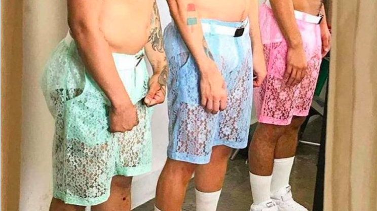 In case you’ve been on the hunt, lace shorts for men are finally here. (Photo: Instagram/Sparkie Baby Official)