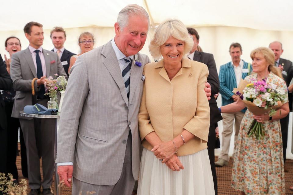 The Prince of Wales with the Duchess of Cornwall on a visit to Devon (Chris Jackson/PA) (PA Wire)