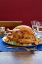 <p>Roasting a turkey with herbs and aromatics not only makes the bird taste great, but it makes the best base for a delicious gravy.</p><p>Get the <a href="https://www.womansday.com/food-recipes/food-drinks/recipes/a56464/dry-brined-thyme-roasted-turkey-recipe/" rel="nofollow noopener" target="_blank" data-ylk="slk:Dry-Brined Thyme-Roasted Turkey recipe" class="link "><strong>Dry-Brined Thyme-Roasted Turkey recipe</strong></a> from Woman's Day.<br></p>