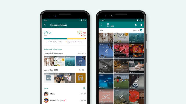 WhatsApp makes it easier to clean up GIF and photo spam