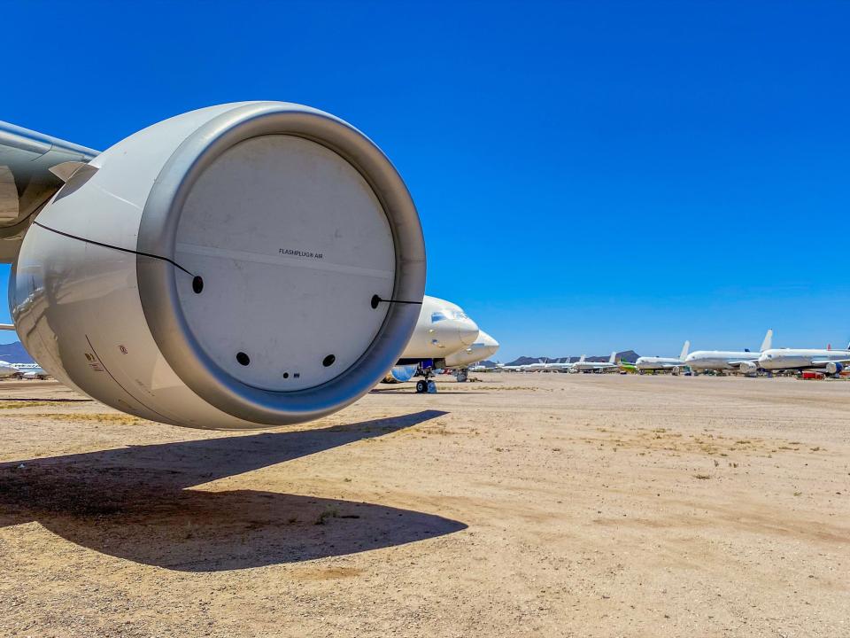 A stored aircraft in Pinal Airpark in Marana, Arizona - Pinal Airpark Tour 2021