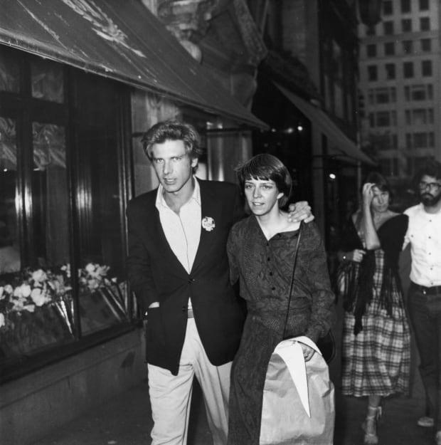 Harrison Ford and wife Mary Marquardt walking in New York City in 1977<p>Frank Edwards/Fotos International/Getty Images</p>