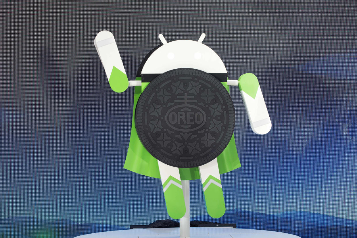 Google hat das neue Smartphone-Betriebssystem Android 8 Oreo veröffentlicht. (Bild: AP)