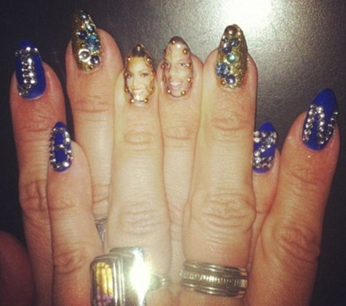 beyonce nail art