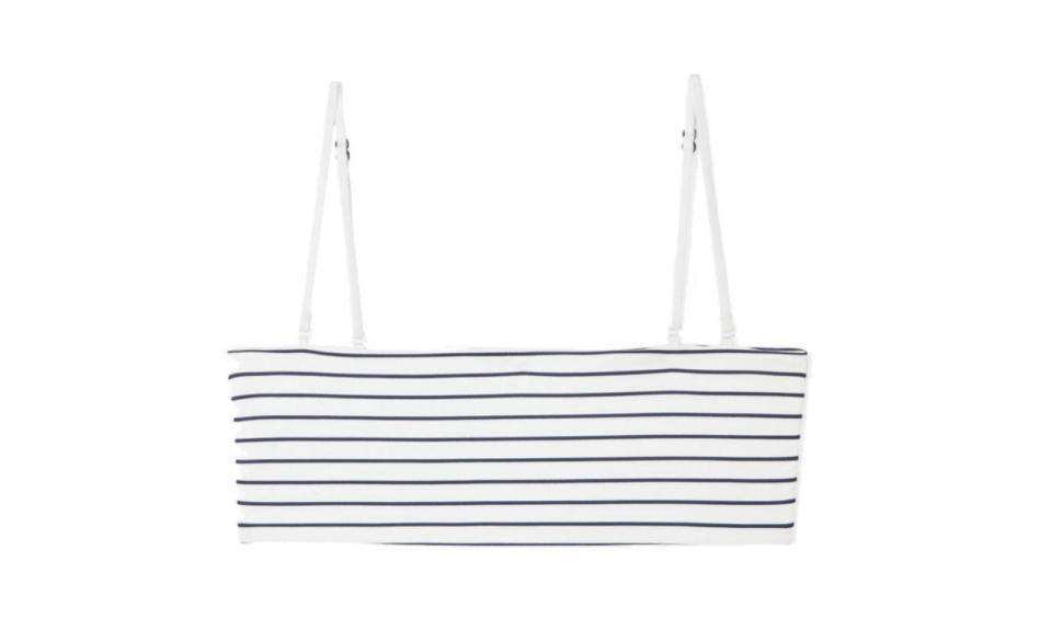 COS bikini top with striped seams