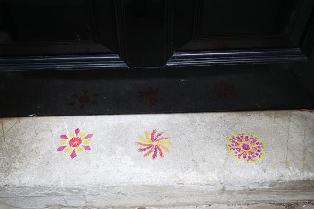 Symbols on the doorstep of 11 Downing Street