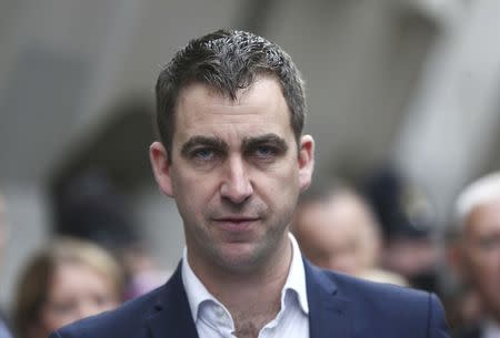 Brendan Cox husband of MP Jo Cox speaks outside Old Bailey courthouse after the conviction and sentencing of Thomas Mair for his wife's murder, in London, Britain November 23, 2016. REUTERS/Neil Hall