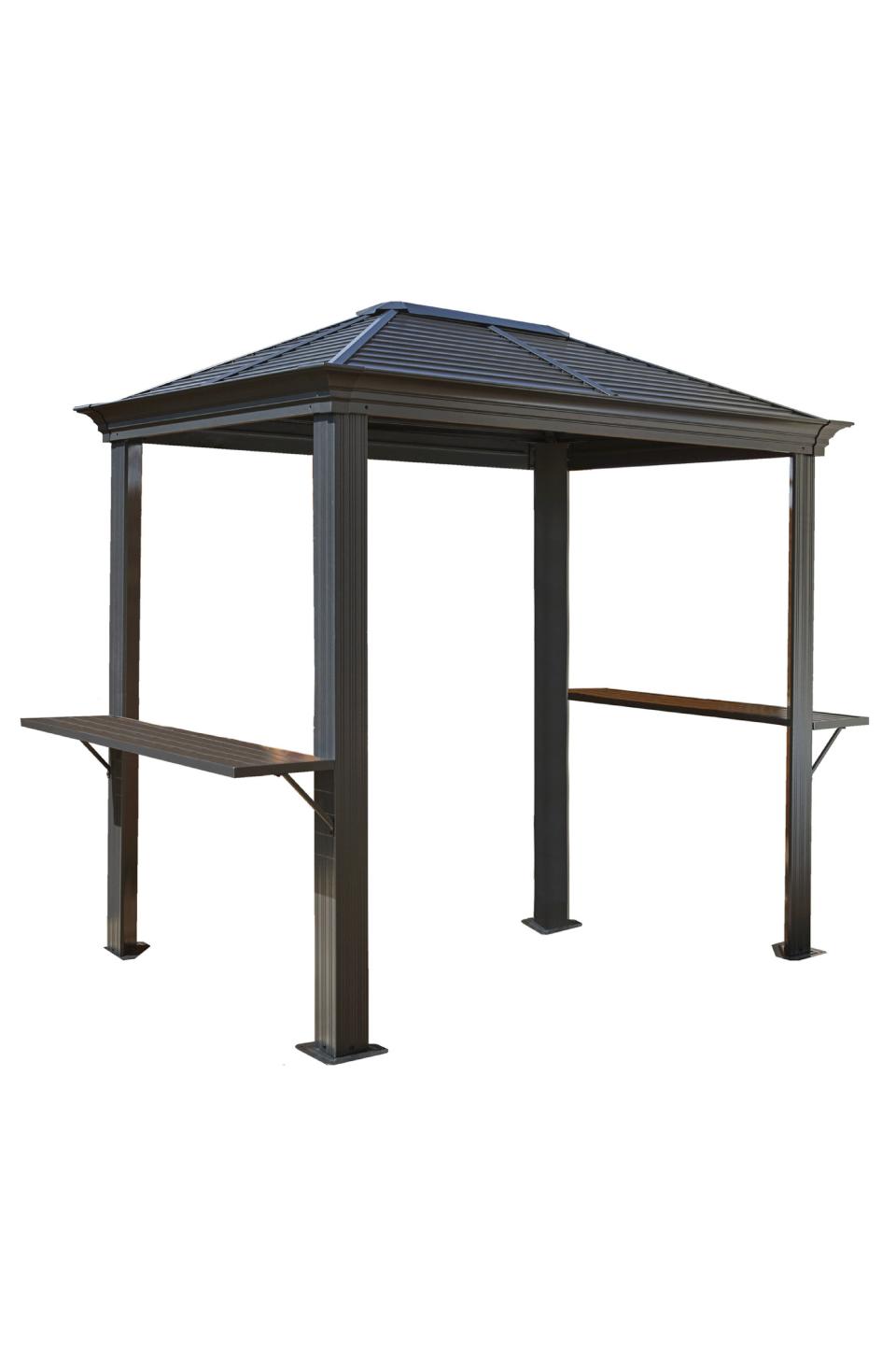 4) Sojag Mykonos Aluminum Grill Gazebo