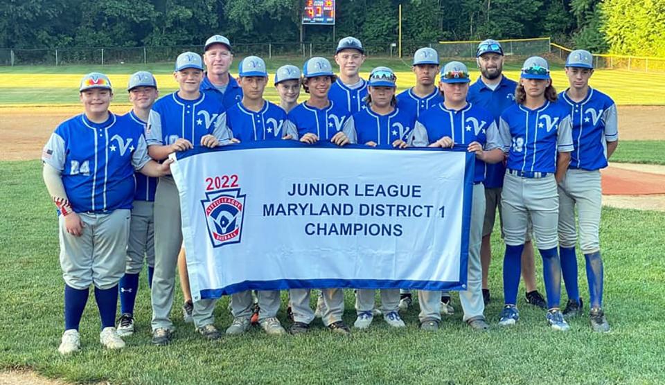 Valley defeated Hancock 4-1 on July 3 to win the Maryland District 1 Junior League title, earning a spot in the state tournament.