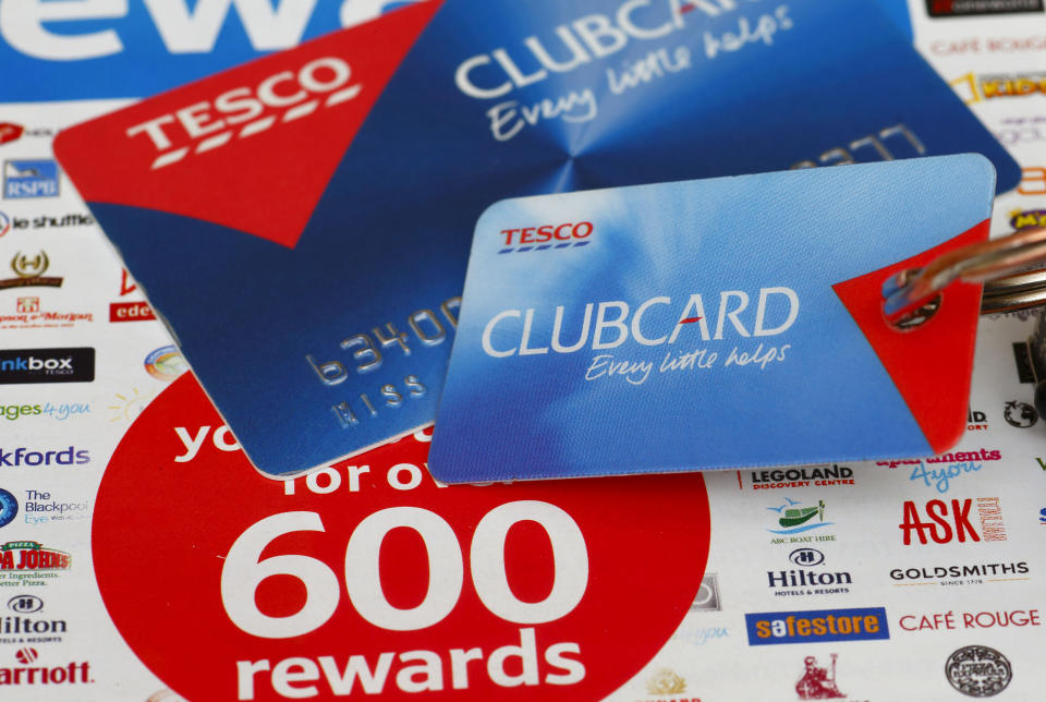 A general view of a Tesco Clubcard as Tesco has asked police to investigate claims that dozens of its customers' Clubcard accounts may have fallen victim to an online fraud.   (Photo by Chris Ison/PA Images via Getty Images)