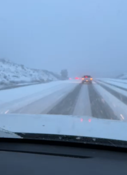 Snow in Pine Valley on Feb. 7, 2024. (FOX 5)