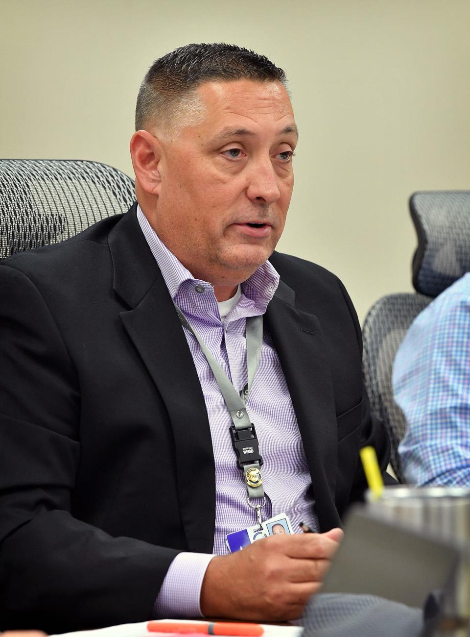 Wichita Falls ISD Superintendent Michael Kuhrt addresses the Board of Trustees during a special session July 13, 2021, as shown in this file photo.