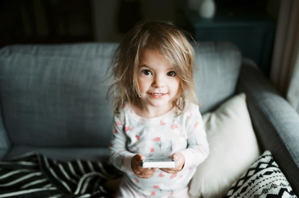 Toddlers: so angelic looking until they lock your phone for decades. Photo: Getty
