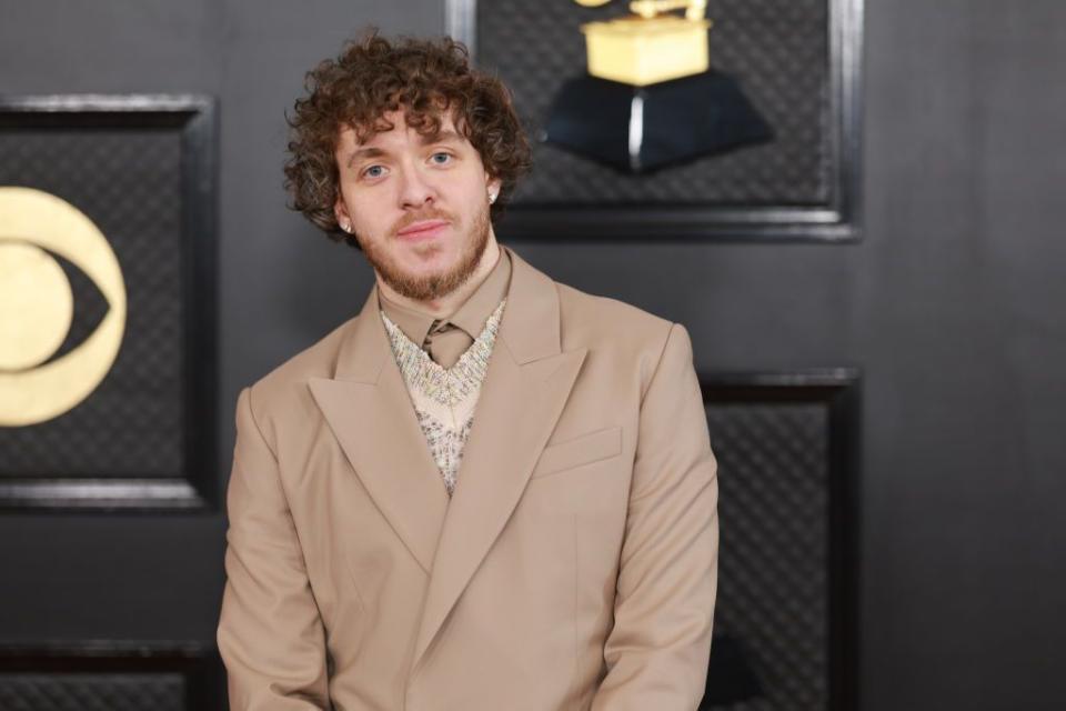 LOS ANGELES, CALIFORNIA - FEBRUARY 05: Jack Harlow attends the 65th GRAMMY Awards on February 05, 2023 in Los Angeles, California. (Photo by Matt Winkelmeyer/Getty Images for The Recording Academy)