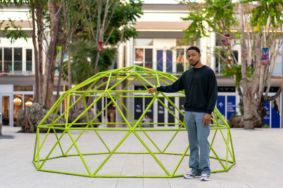 Dozie Kanu in the Miami Design District