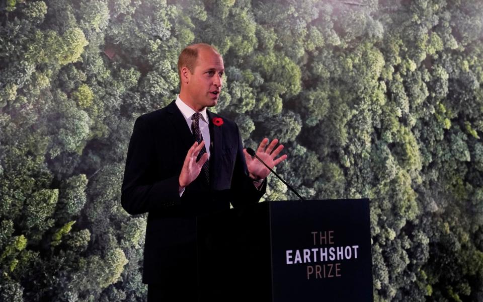 The Duke of Cambridge set up The Earthshot Prize last year - Alastair Grant/Reuters