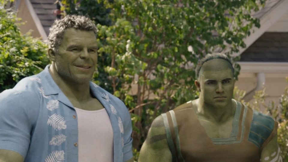 An image from the She-Hulk finale shows Bruce as Hulk with his son Skaar