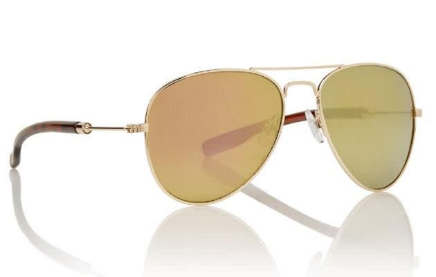 Sportsgirl Heatwave Light Gold Sunglasses - $29.95. Photo: SportsGirl.