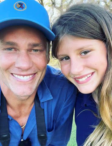 <p>Tom Brady/Instagram</p> Tom Brady and Vivian, 11, are looking forward to going to the Paris Olympics together
