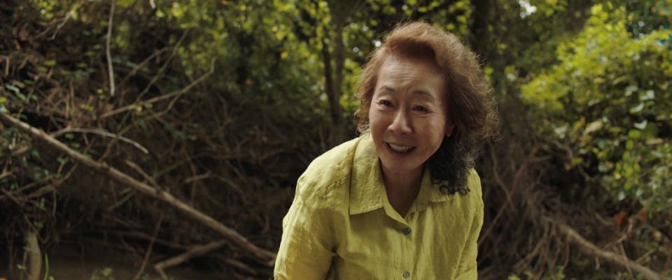 Yuh-Jung Youn plays an unpredictable grandmother in "Minari."