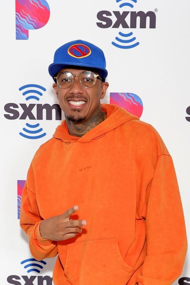 Nick Cannon stops by SiriusXM Studios on February 11, 2022