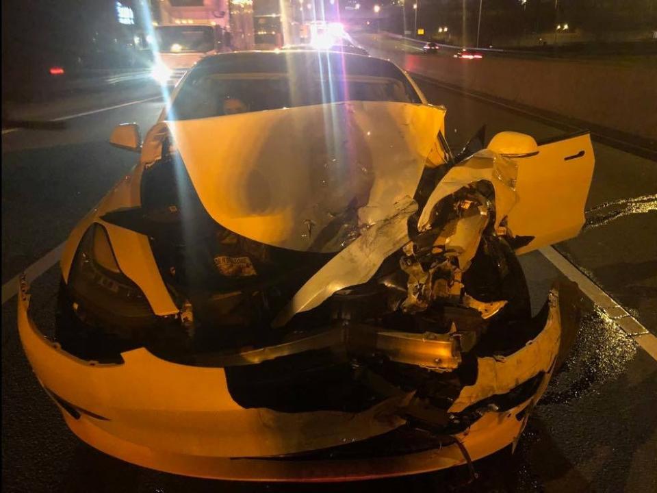 Tesla Model 3 Autopilot crash in Norwalk, Connecticut